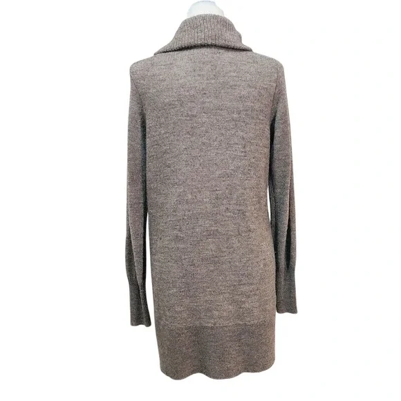 J. Crew Alpaca Blend Cardigan Sweater‎ Open Front Beige Brown Cozy Layering - M - Picture 7 of 9